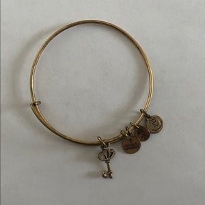 Alex and Ani Gold Key Bracelet